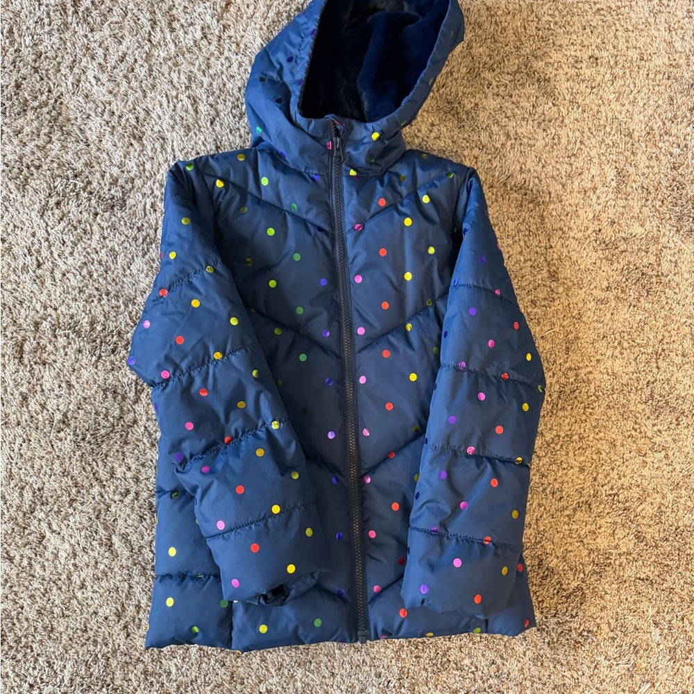 Swiss Tech Kids Multicolor Dot Puffer Jacket